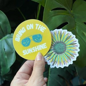 Sunflower Sticker Set 3x3!